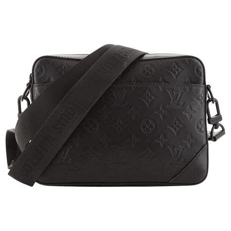 louis vuitton duo messenger bag monogram shadow leather|louis vuitton eclipse messenger bag.